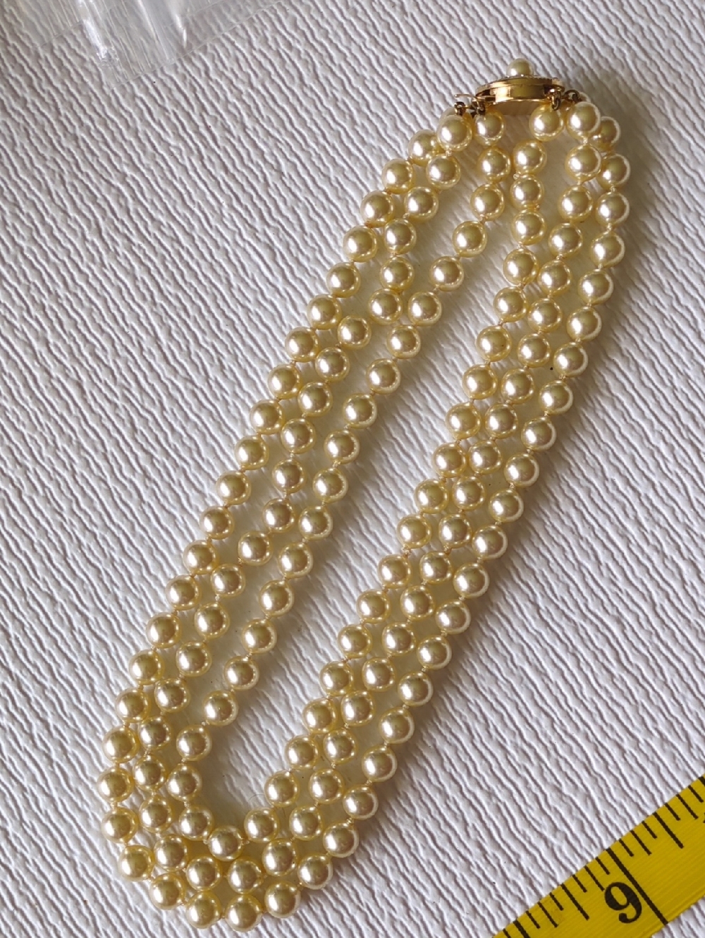 🎂Vintage 3-Strand Mallorca Pearls Necklace - The First Lady Collection